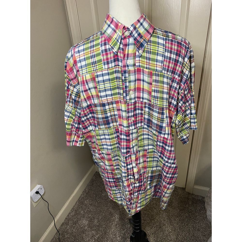 Daniel Cremieux Classic Fit Multicolor Plaid Button-Down Shirt Men's Size L‎